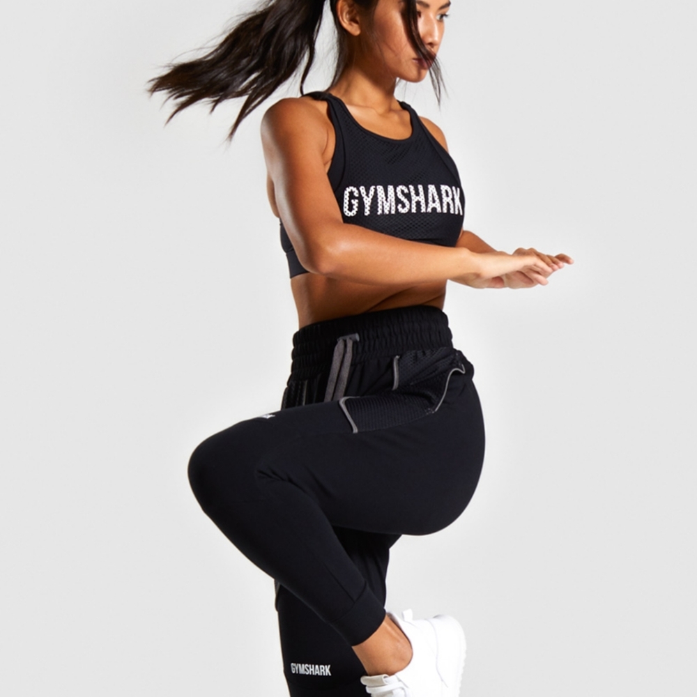 Gymshark Black Mesh Joggers